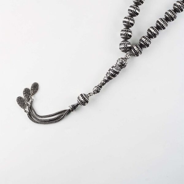 Rhodium Plated Sterling Silver Rosary 7