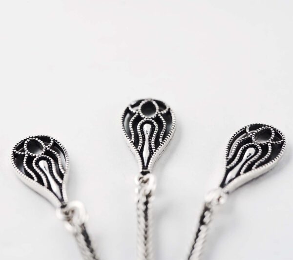 Rhodium Plated Sterling Silver Rosary 6