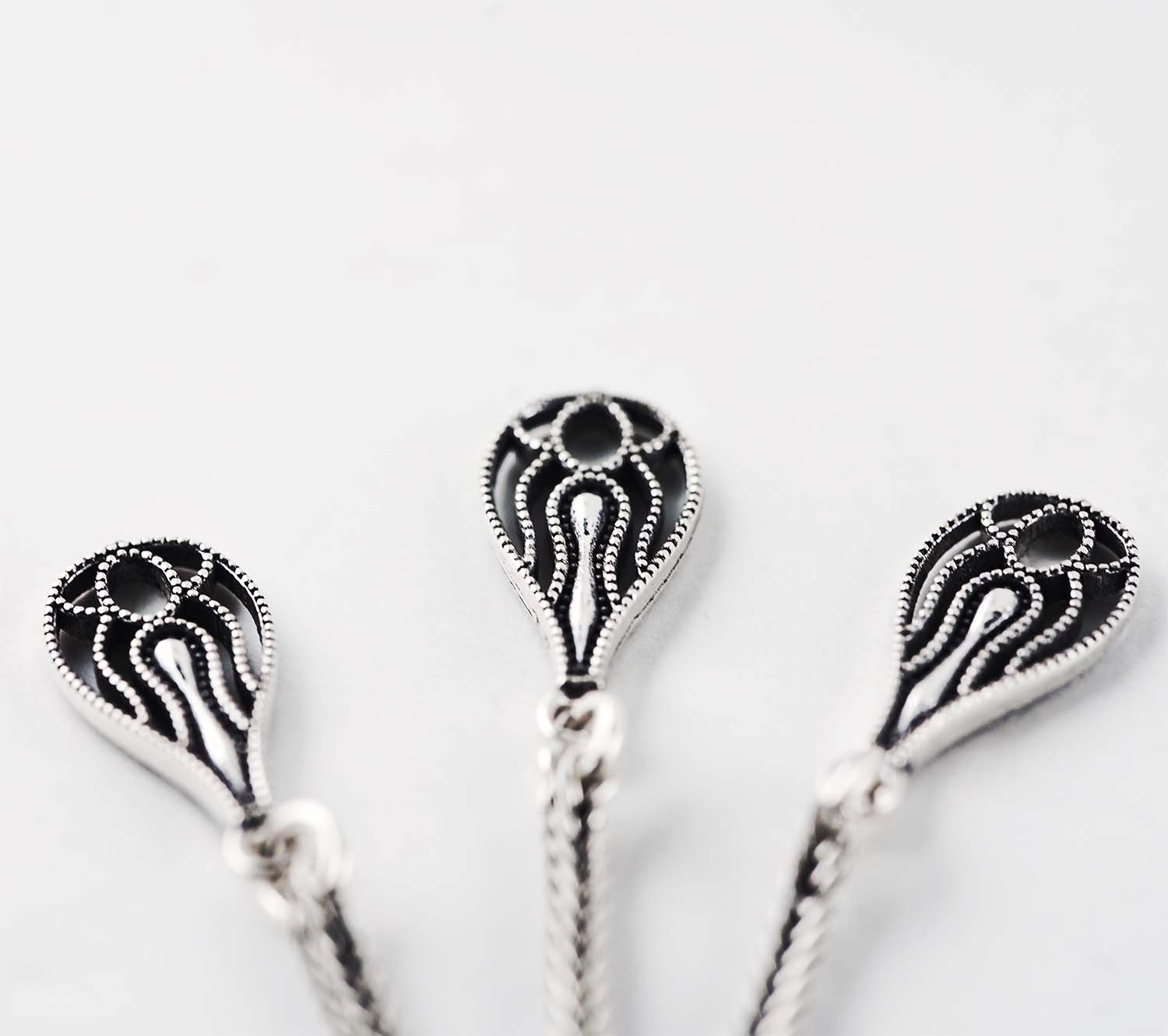 Rhodium Plated Sterling Silver Rosary 6