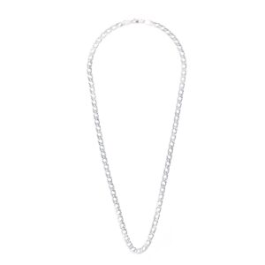 925 Italy Silver Rhodium Plated Brushed Satin Double cartier Necklace