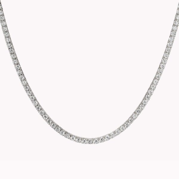 Silver Tennis Necklace - Image 3