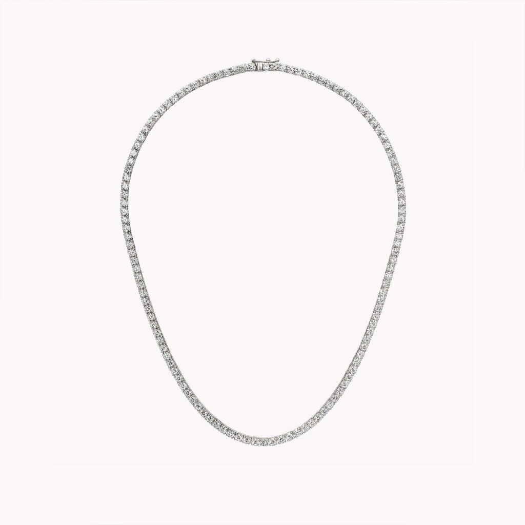 Silver Tennis Necklace