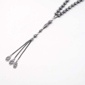 Rhodium Plated Sterling Silver Rosary 9