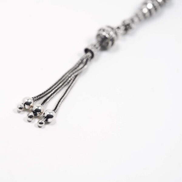 Rhodium Plated Sterling Silver Rosary 3 - Image 3