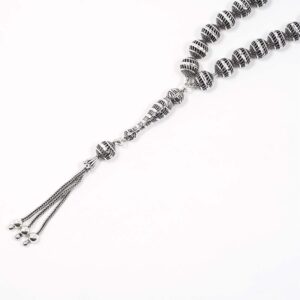 Rhodium Plated Sterling Silver Rosary 3