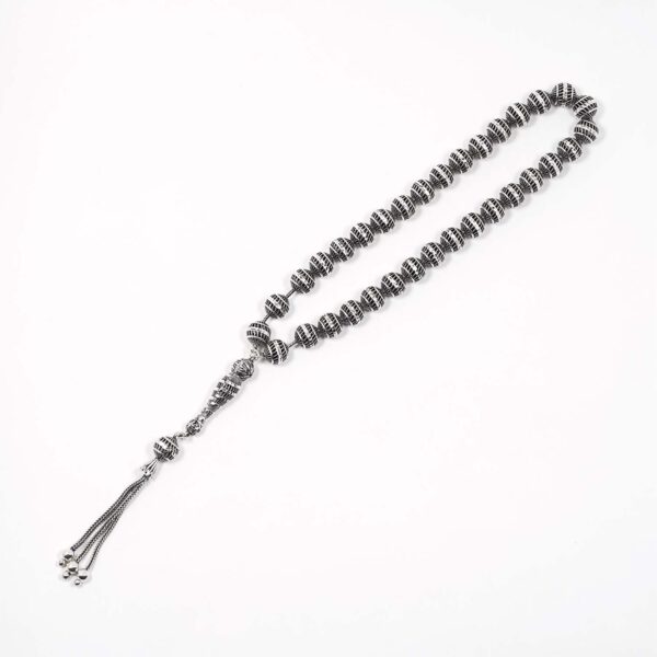Rhodium Plated Sterling Silver Rosary 3 - Image 2