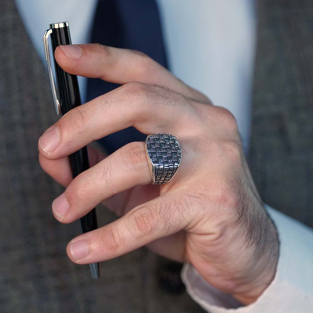 Tailor Pattern 925 Silver Ring