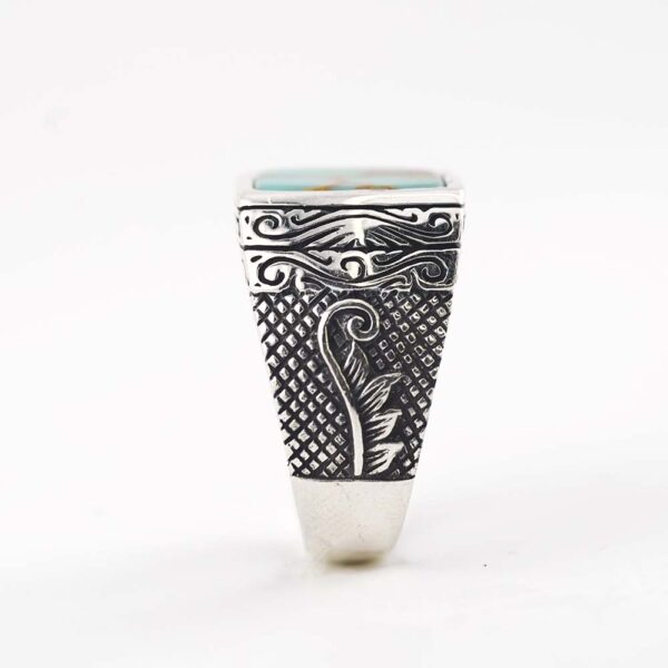Agate Stone 925 Sterling Silver Ring - Image 3