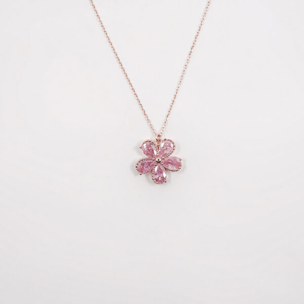 Pink Rose Necklace