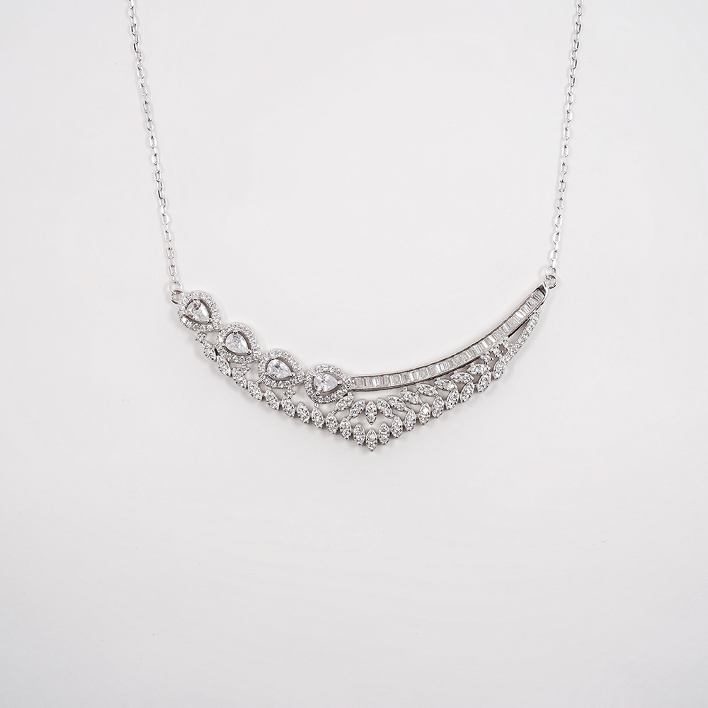 Royal Cut Necklace with Cubic Zirconia