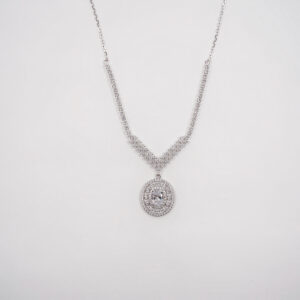 Diamond Fancy Silver 925 Necklace