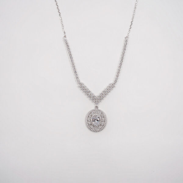 Diamond Fancy Silver 925 Necklace