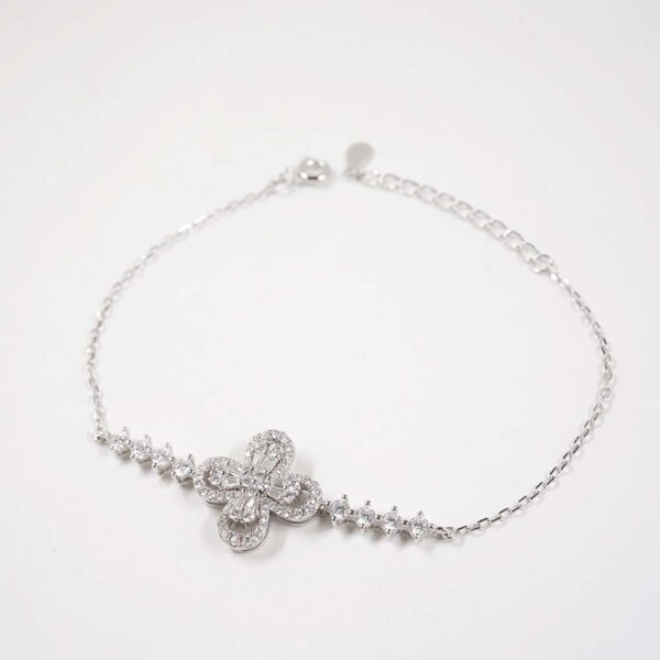 Aurora Sparkling Flower Bracelet - Image 2