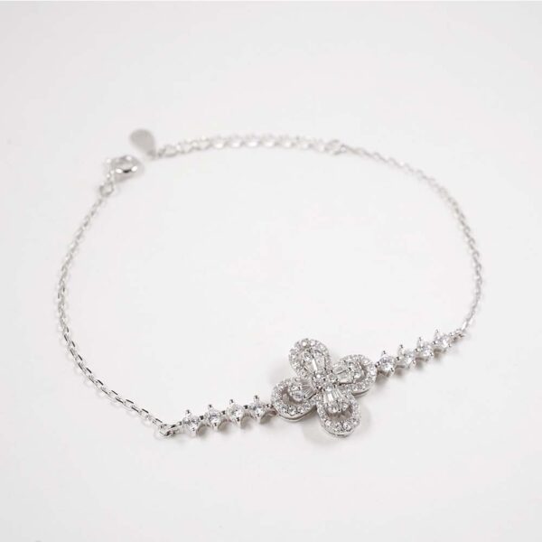 Aurora Sparkling Flower Bracelet - Image 3